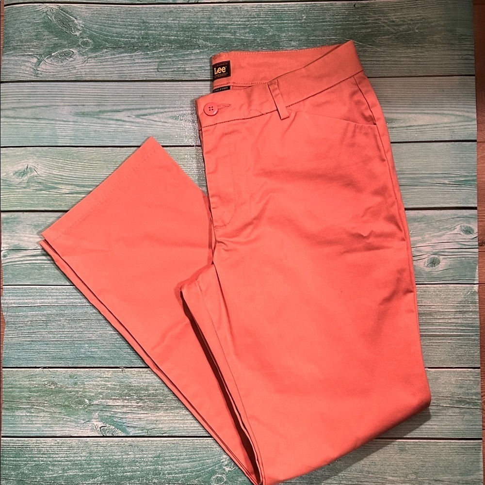 Lee Vibrant Coral Trousers